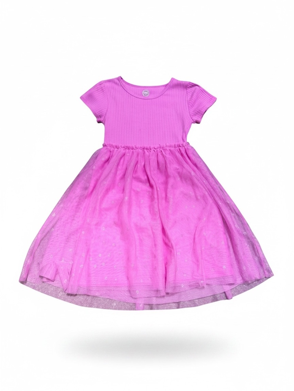Girls Pink Tulle Dress Size Medium (7/8)